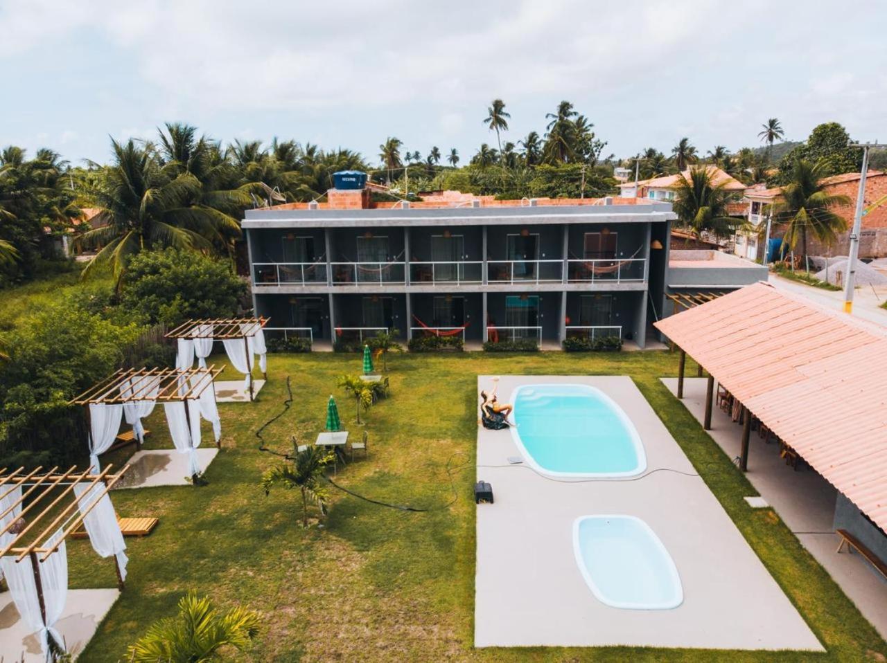 Pousada Pe Na Areia Sao Miguel dos Milagres Bagian luar foto