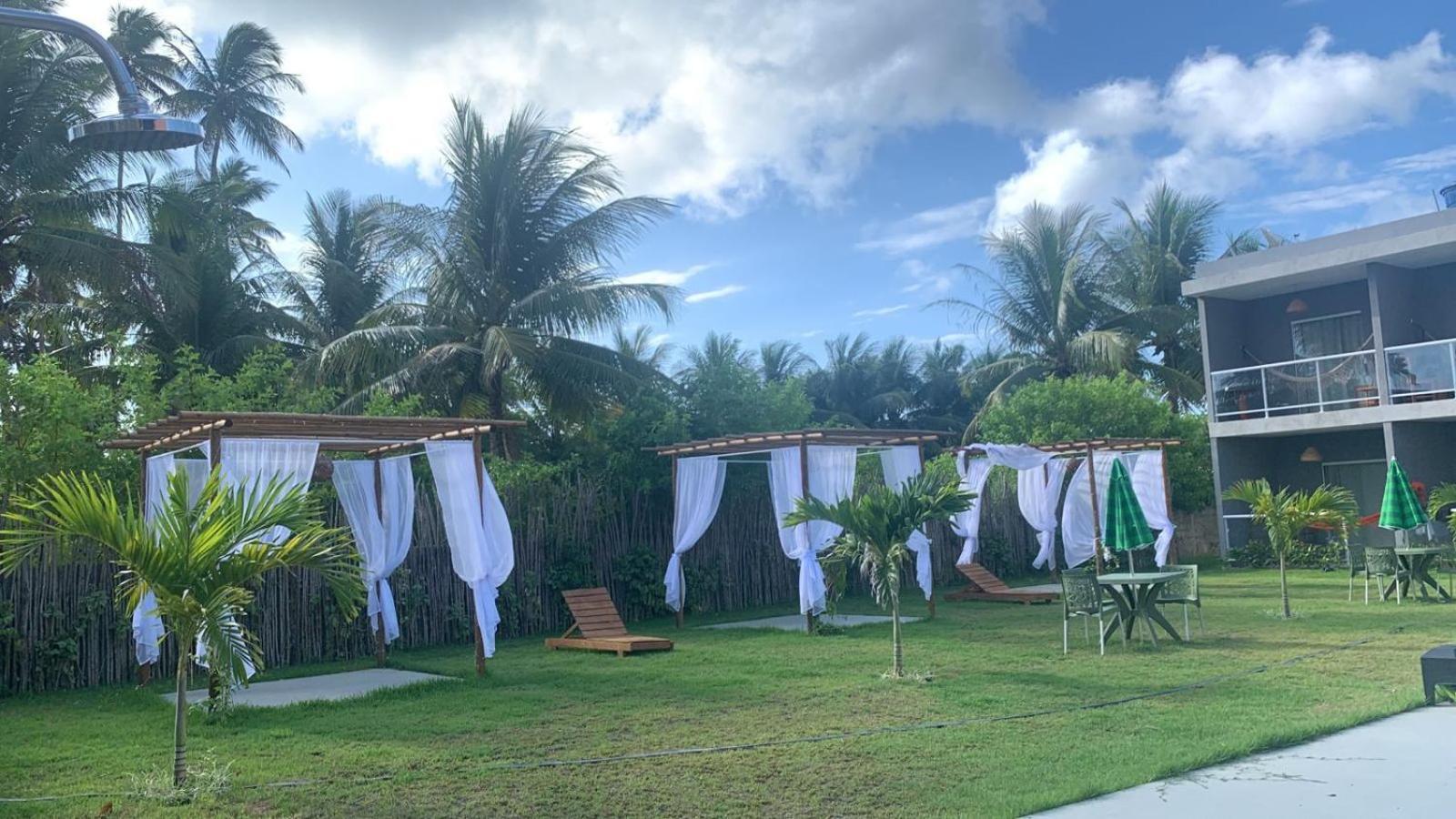 Pousada Pe Na Areia Sao Miguel dos Milagres Bagian luar foto